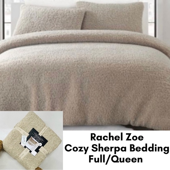 Rachel Zoe Other - Rachel Zoe Cozy Sherpa 3 Piece Duvet Cover Set Full/Queen
